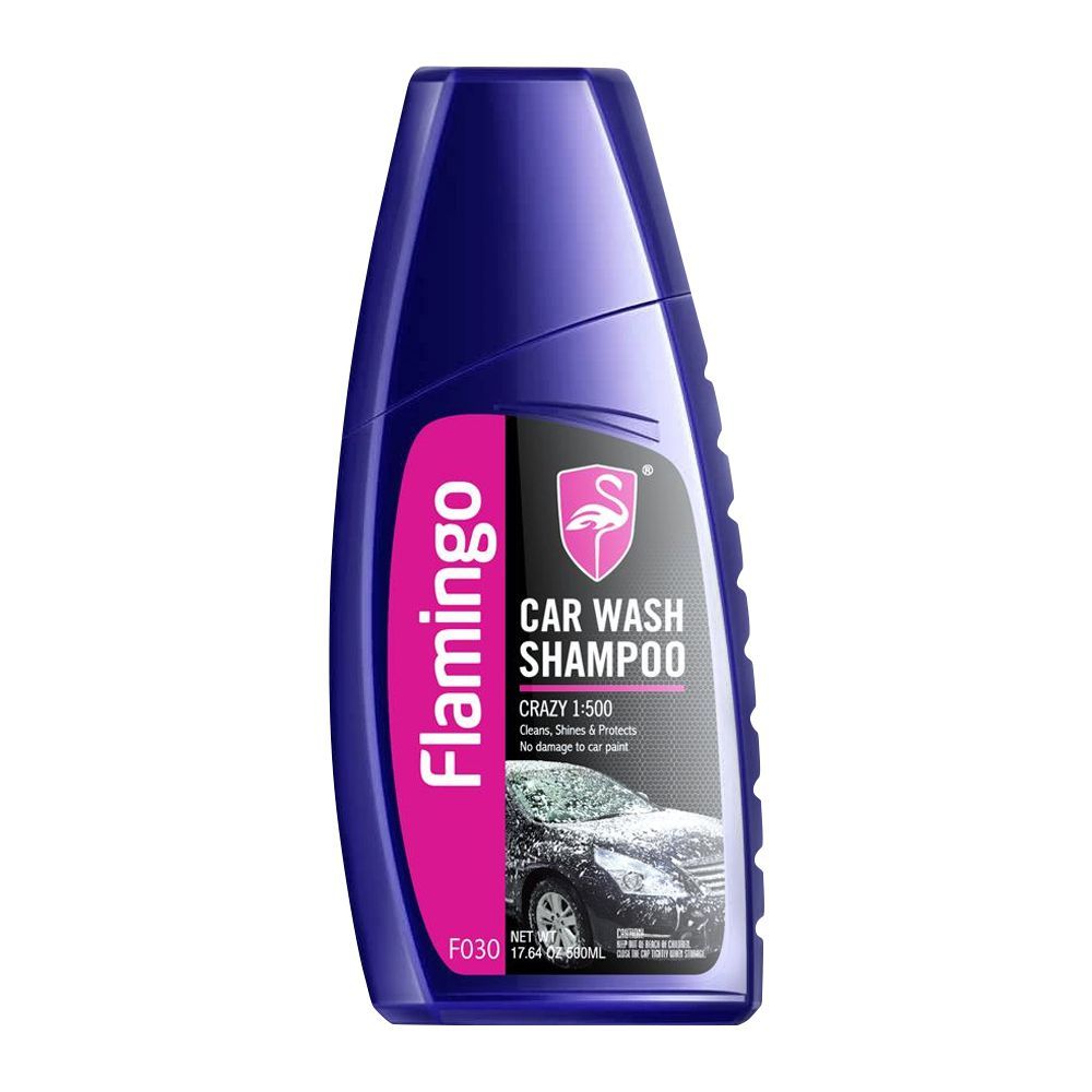 Flamingo Car Wash Wax Shampoo – Extreme Shine Wash & Wax With Advance Formula – 500ml