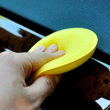 Car care Yellow Foam Applicator Pad (Pack Of 5)