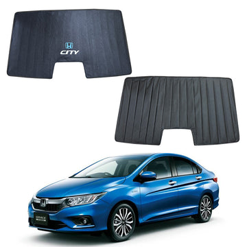 Honda City Double Layered Back Shade With Logo - Model 2021-2026