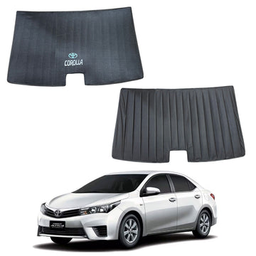Toyota Corolla Double Layered Back Shade With Logo - Model 2015-2026
