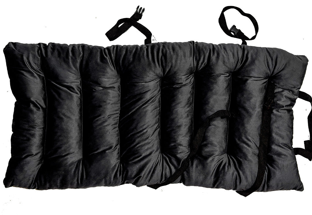 Universal Car Seat Velvet Cushion - Black