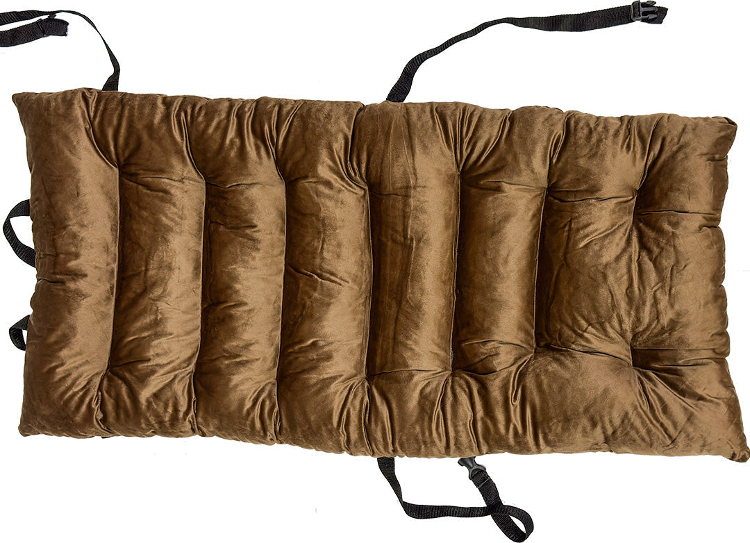 Universal Car Seat Velvet Cushion - Brown