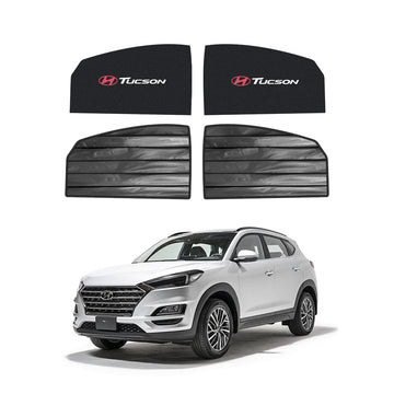 Hyundai Tucson Double Layered Side Shades With Logo - Model 2020-2024