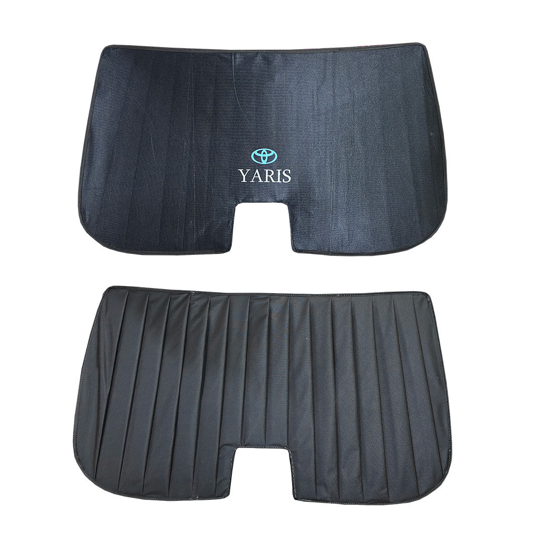 Totoya Yaris Double Layered Back Shade With Logo - Model 2020-2026