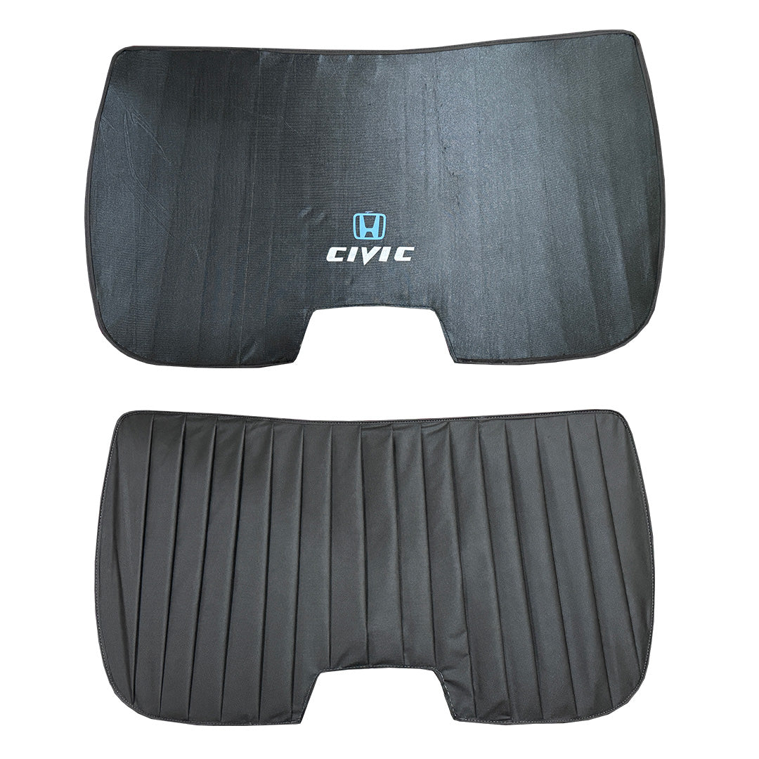 Honda Civic Double Layered Back Shade With Logo - Model 2022-2026