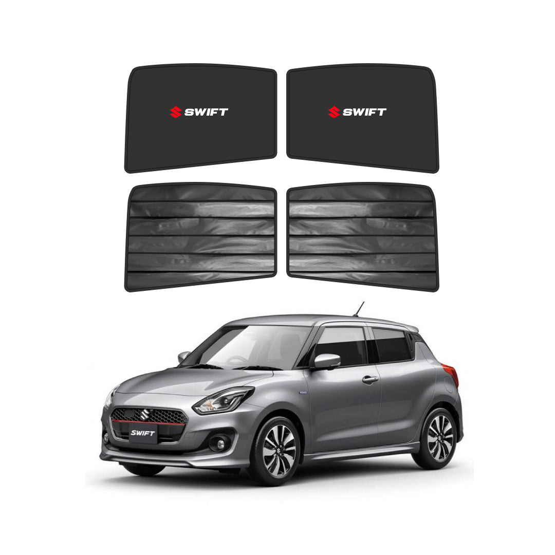 Suzuki Swift Double Layered Side Shades With Logo - Model 2022-2026