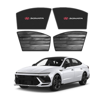Hyundai Sonata Double Layered Side Shades With Logo - Model 2025-2026