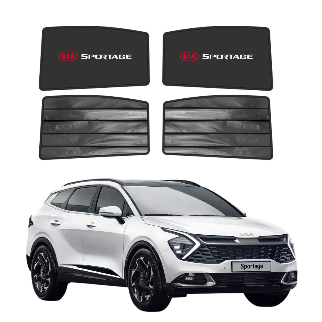 Kia Sportage Double Layered Side Shades With Logo - Model 2025-2026
