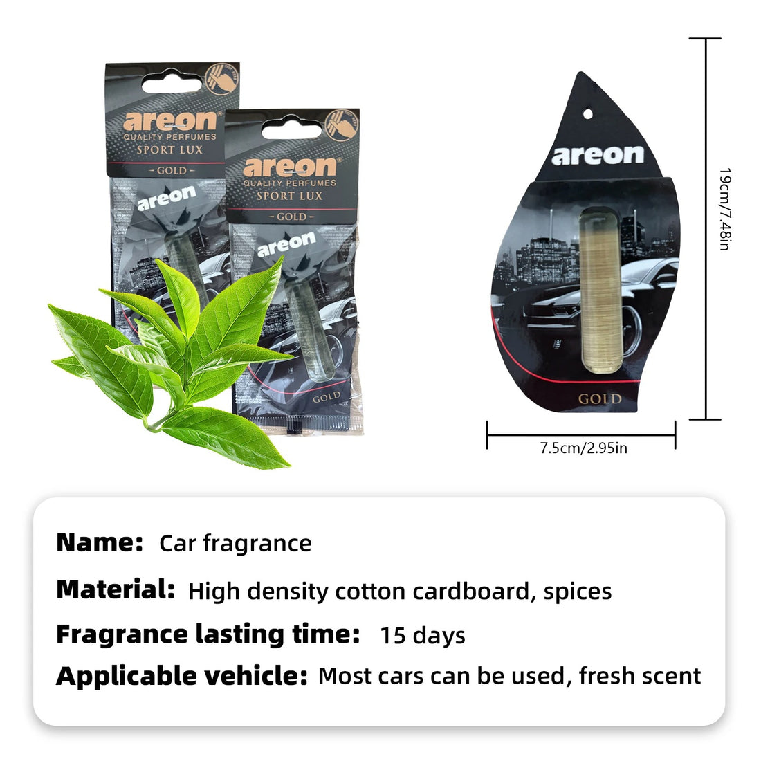 Aeron car perfumed card