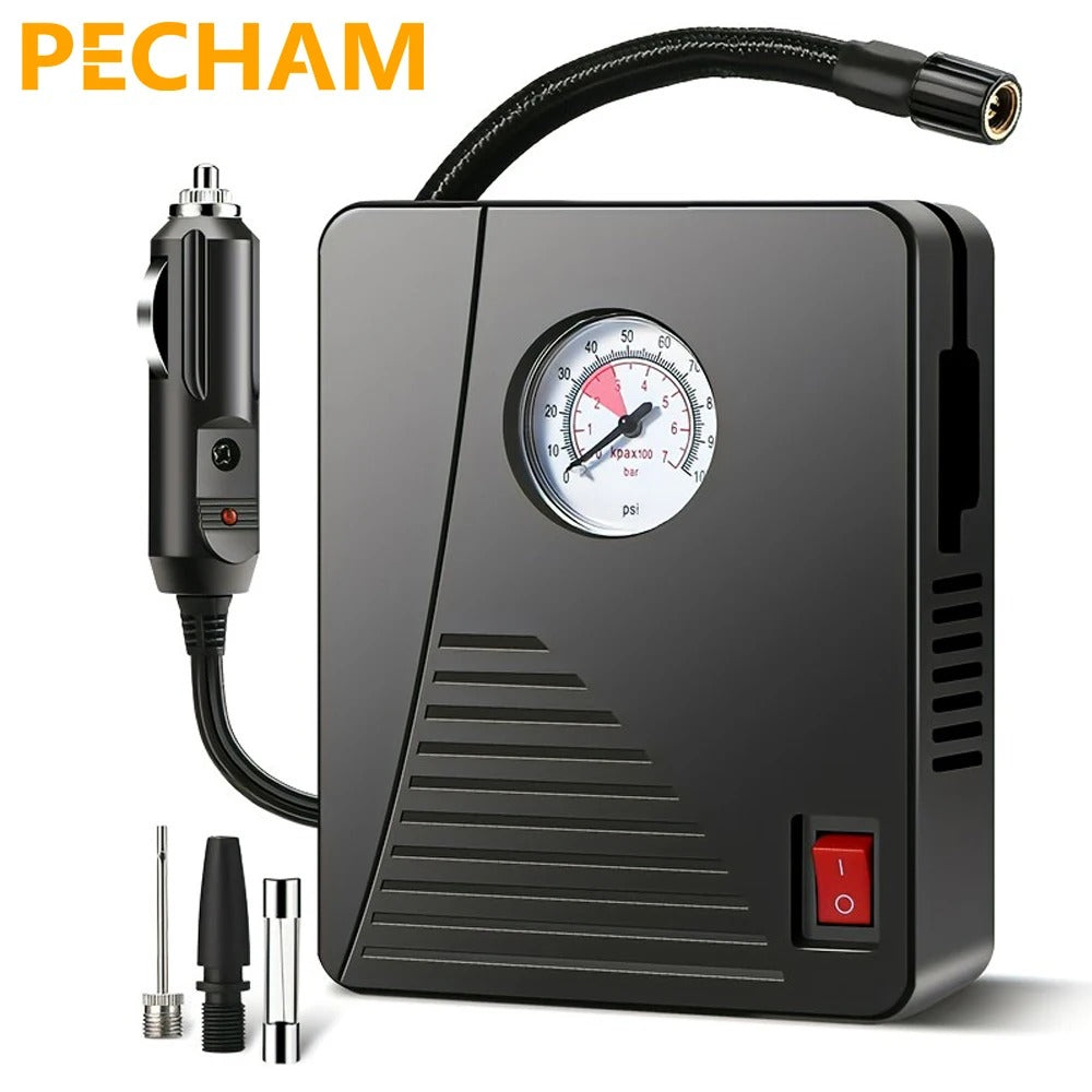 Car Electric Air Pump Mini Tire Inflator 12V 40 PSI