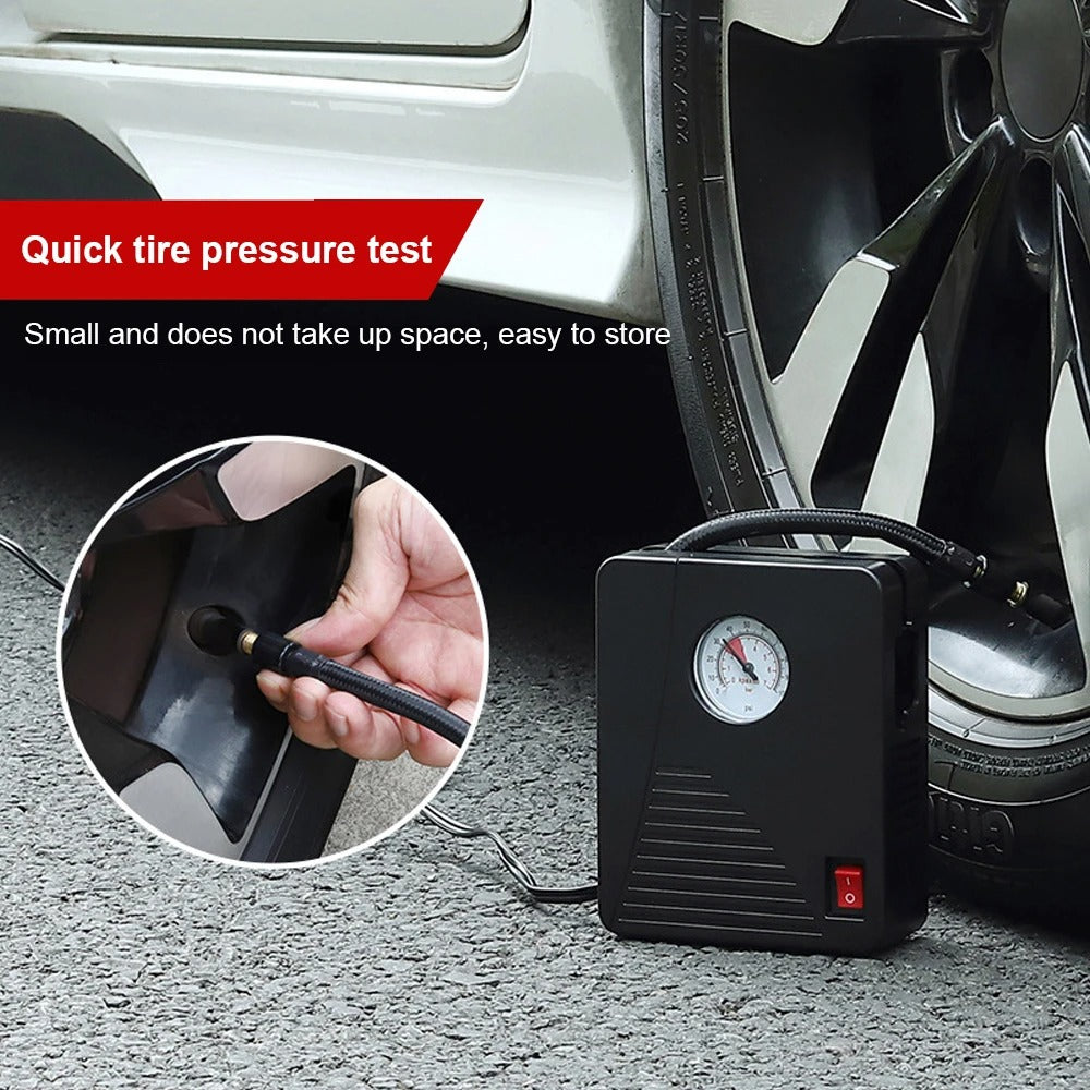 Air Pump Mini Tire Inflator 12V 80 PSI