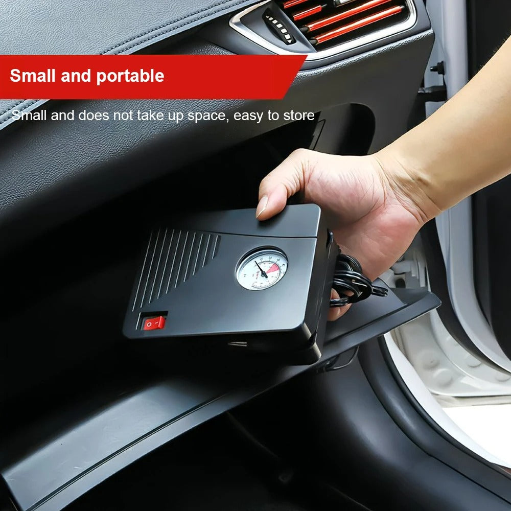 Car Electric Air Pump Mini Tire Inflator 12V 40 PSI